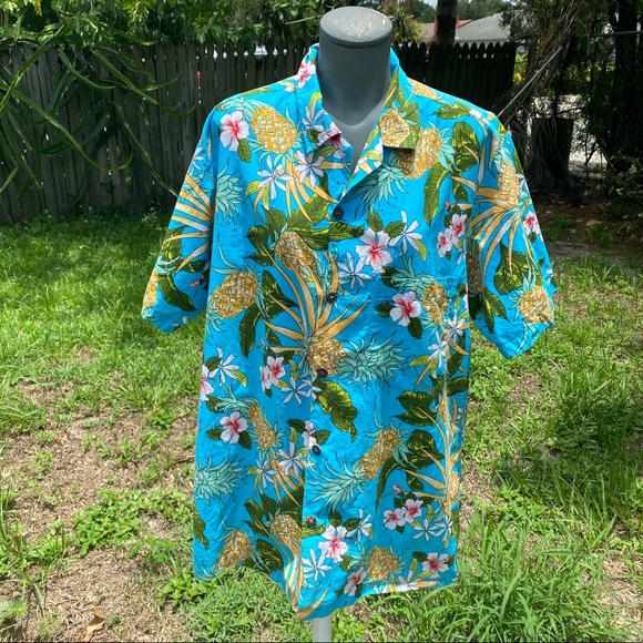 Paradise Styles Hawaii Button down Shirt Size XL - Picture 3 of 7